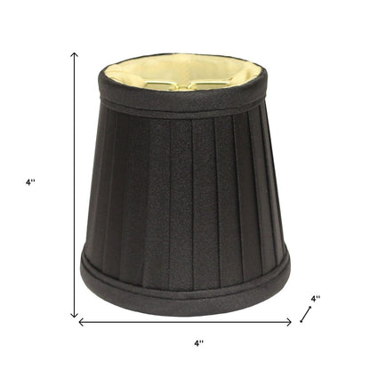 Black Silk Empire Lamp Shade