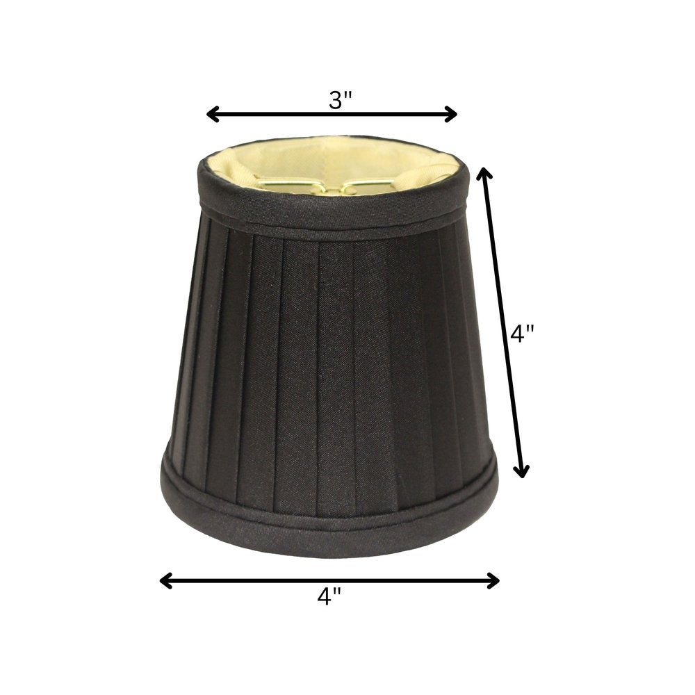 Black Silk Empire Lamp Shade