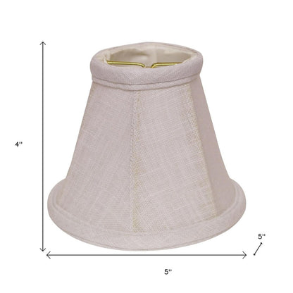 White Linen Empire Lamp Shade