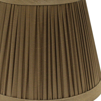 Ash Gray Taffeta Pleated Empire Lamp Shade