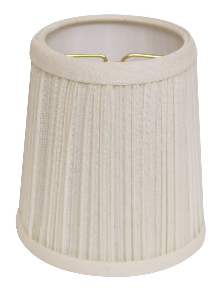 White Broadcloth Empire Lamp Shade
