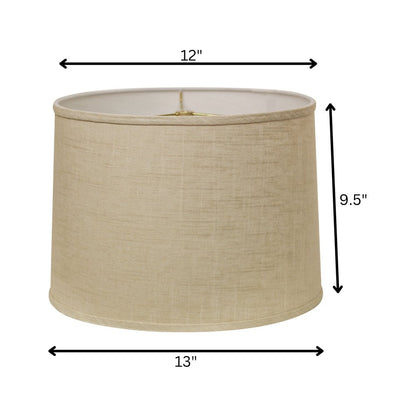 Light Yellow Linen Drum Lamp Shade