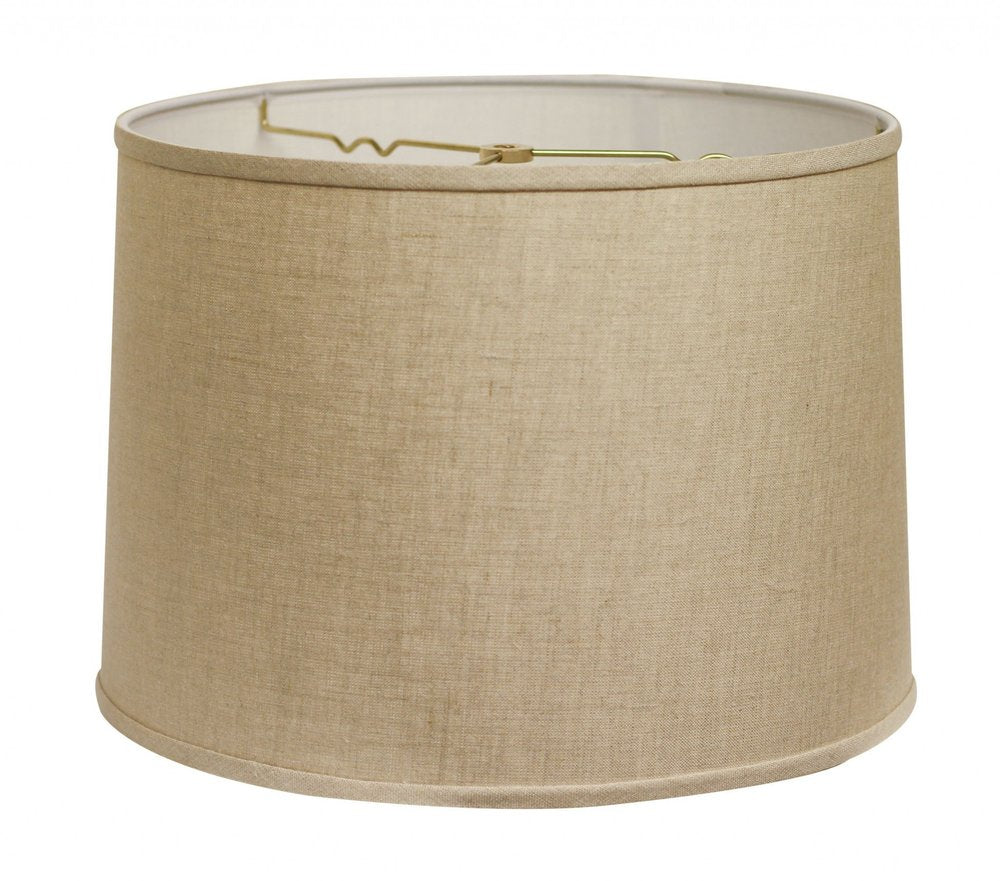 White Linen Drum Lamp Shade
