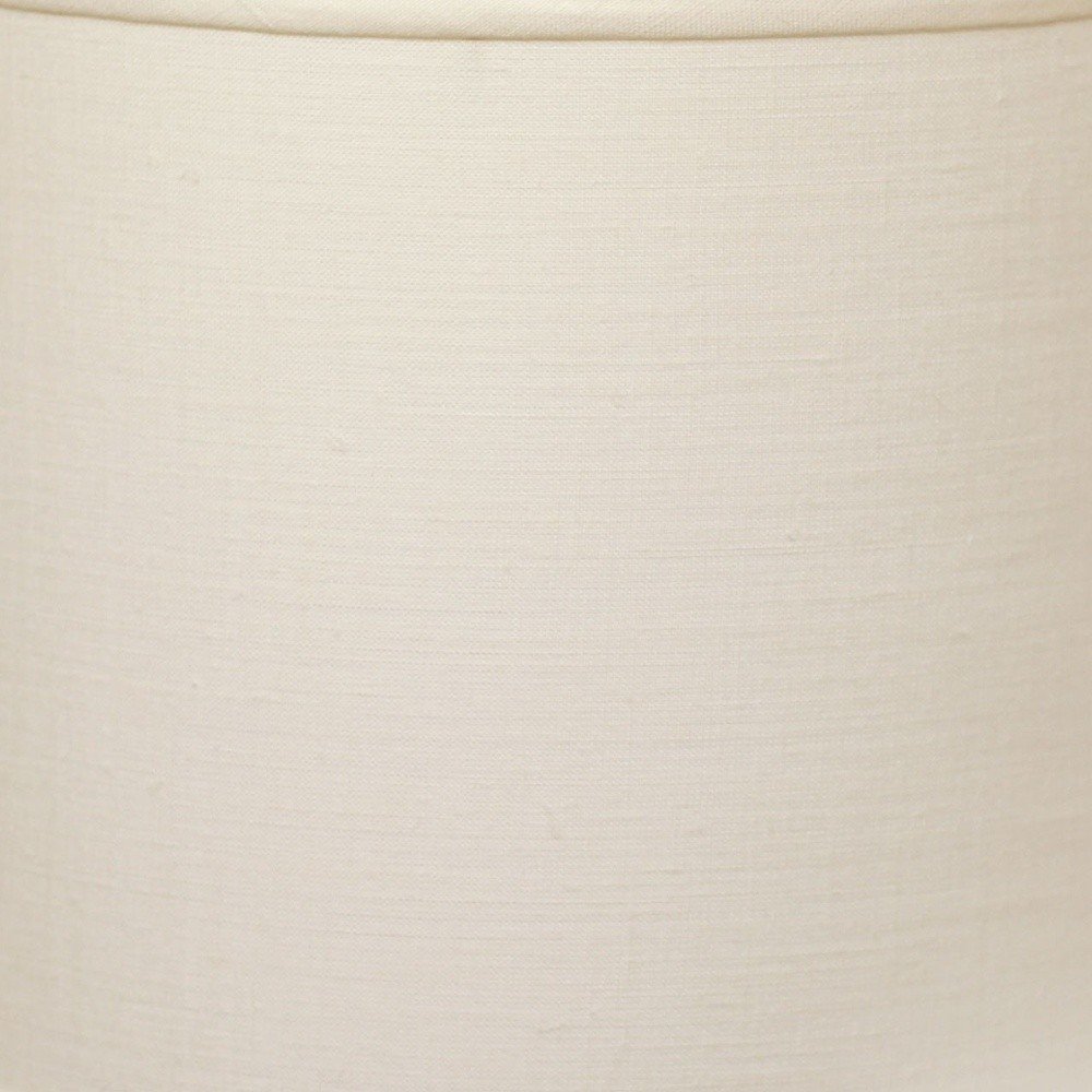 White Linen Drum Lamp Shade
