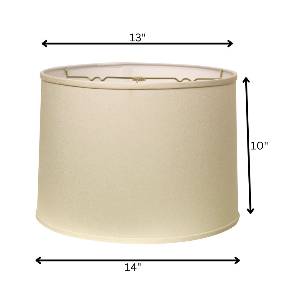 Ivory No Slub Innsbruck Drum Lamp Shade