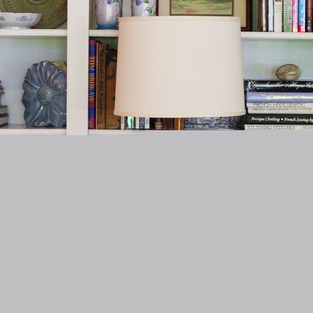 Ivory No Slub Innsbruck Drum Lamp Shade