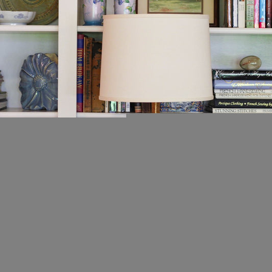 Ivory No Slub Innsbruck Drum Lamp Shade