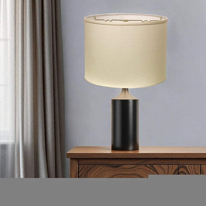 Ivory No Slub Innsbruck Drum Lamp Shade