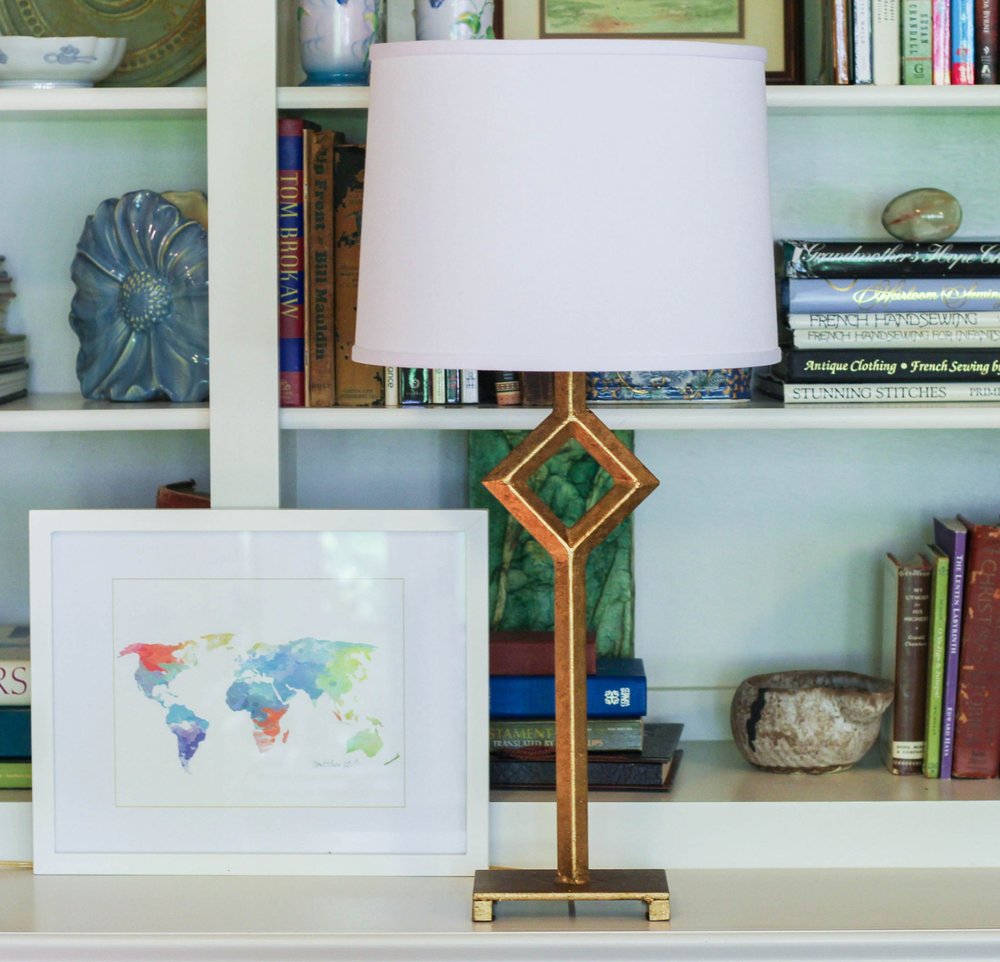 White No Slub Innsbruck Drum Lamp Shade