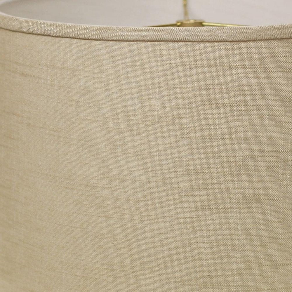 Light Yellow Linen Drum Lamp Shade