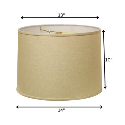 Beige Linen Drum Lamp Shade