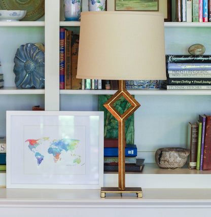 Beige Linen Drum Lamp Shade