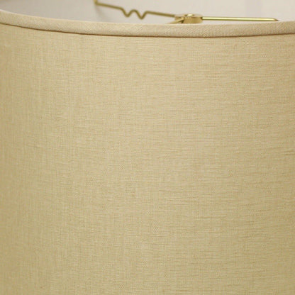 White Linen Drum Lamp Shade