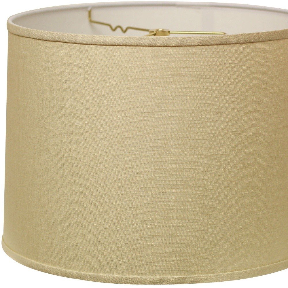 White Linen Drum Lamp Shade
