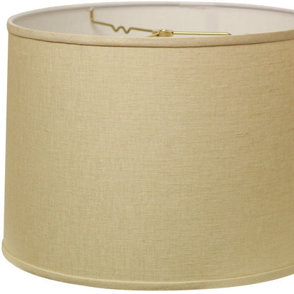 White Linen Drum Lamp Shade