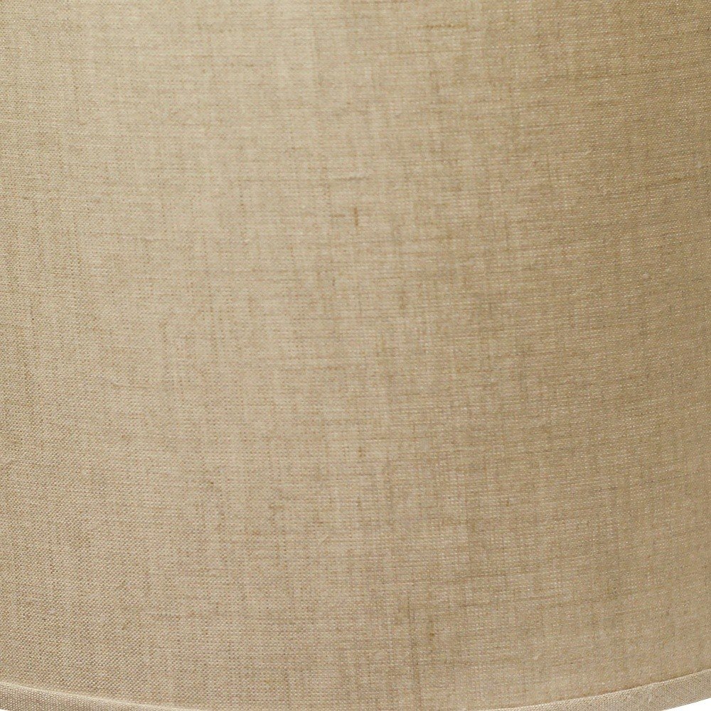 Dark Brown Linen Drum Lamp Shade