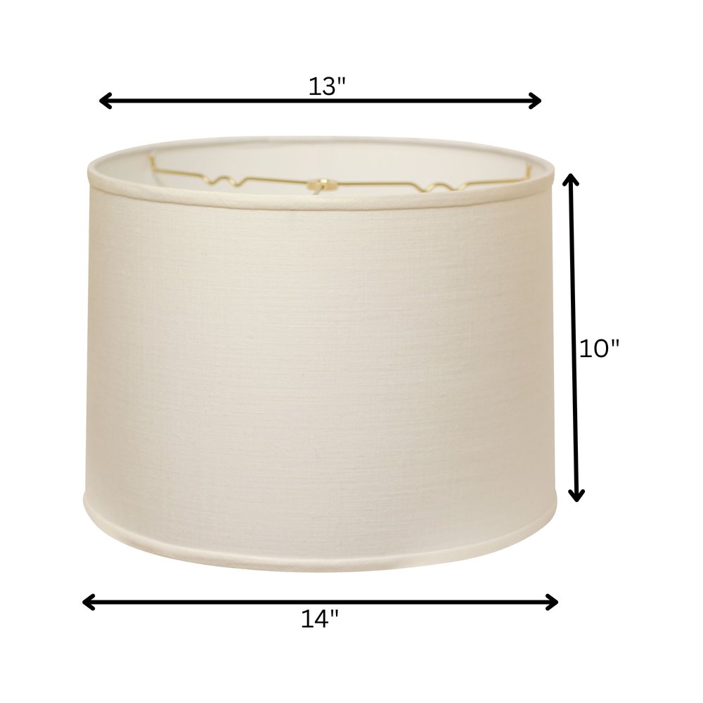 Beige Linen Drum Lamp Shade