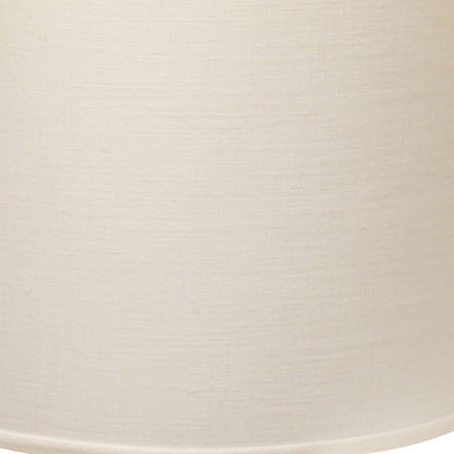 White Linen Drum Lamp Shade