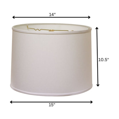 White No Slub Innsbruck Drum Lamp Shade