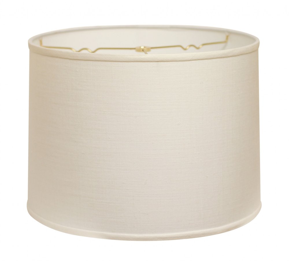 White Linen Drum Lamp Shade