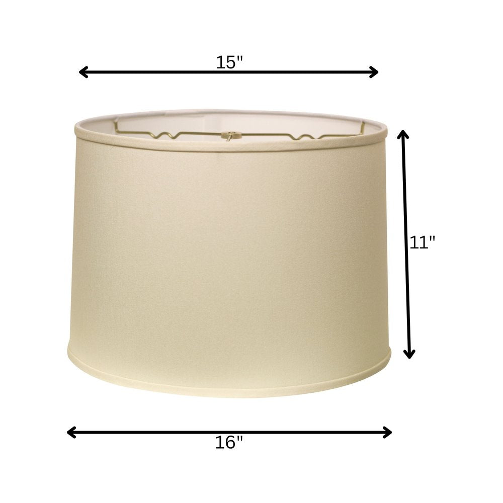 Ivory No Slub Innsbruck Drum Lamp Shade