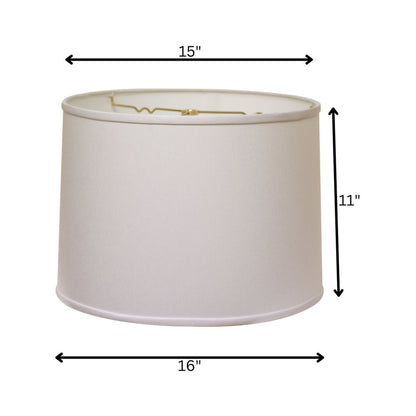 White No Slub Innsbruck Drum Lamp Shade