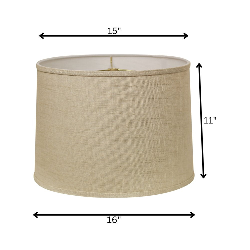 Light Yellow Linen Drum Lamp Shade
