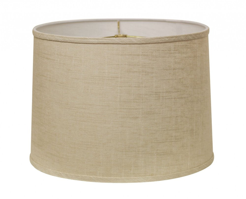 Light Yellow Linen Drum Lamp Shade