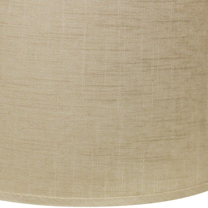Light Yellow Linen Drum Lamp Shade