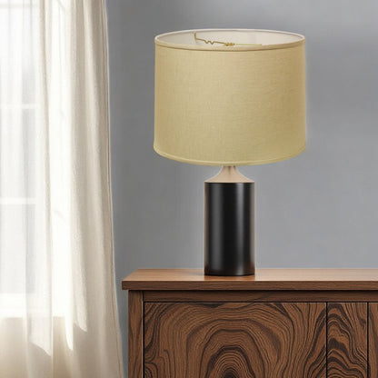 Beige Linen Drum Lamp Shade