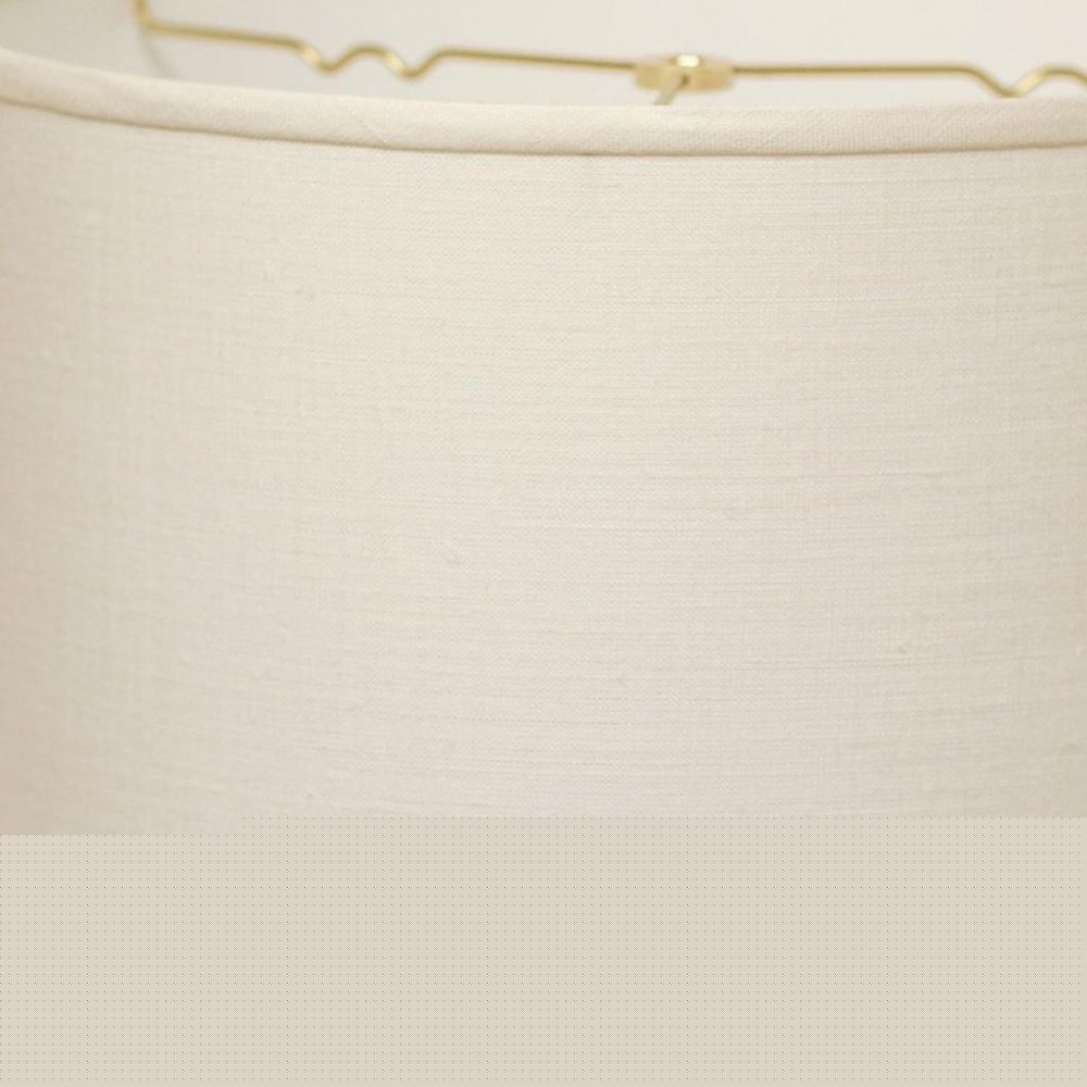 White Linen Drum Lamp Shade