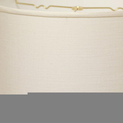 White Linen Drum Lamp Shade