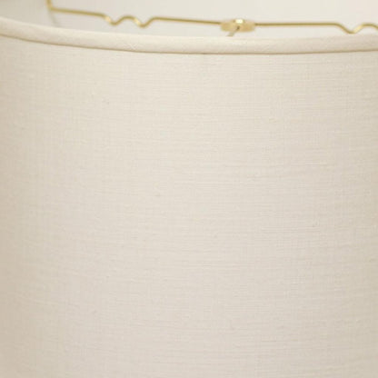 White Linen Drum Lamp Shade