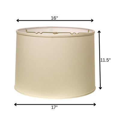 Ivory No Slub Innsbruck Drum Lamp Shade