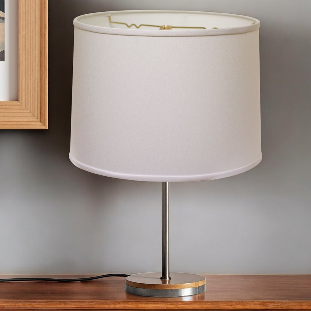 White No Slub Innsbruck Drum Lamp Shade