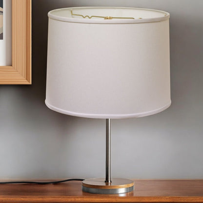 White No Slub Innsbruck Drum Lamp Shade