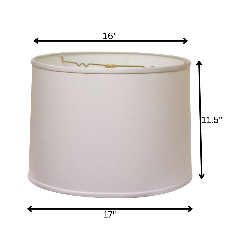 White No Slub Innsbruck Drum Lamp Shade