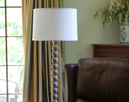 White No Slub Innsbruck Drum Lamp Shade
