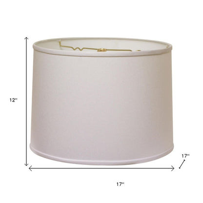 White No Slub Innsbruck Drum Lamp Shade