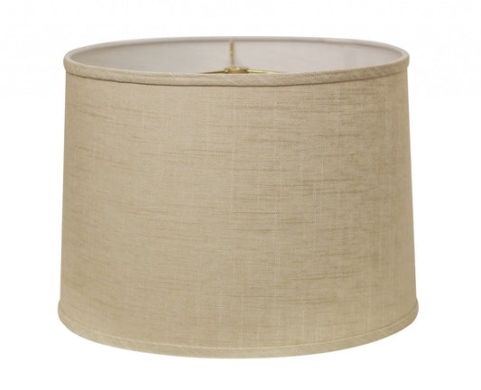 Light Yellow Linen Drum Lamp Shade