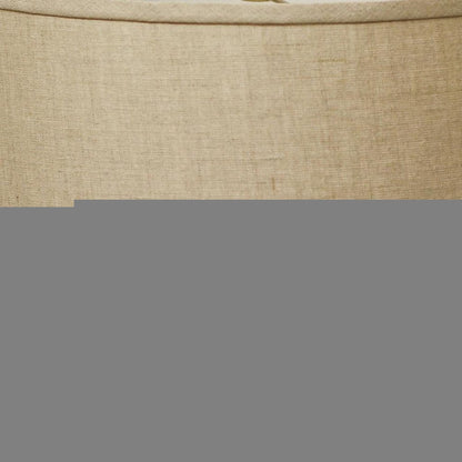 Dark Brown Linen Drum Lamp Shade