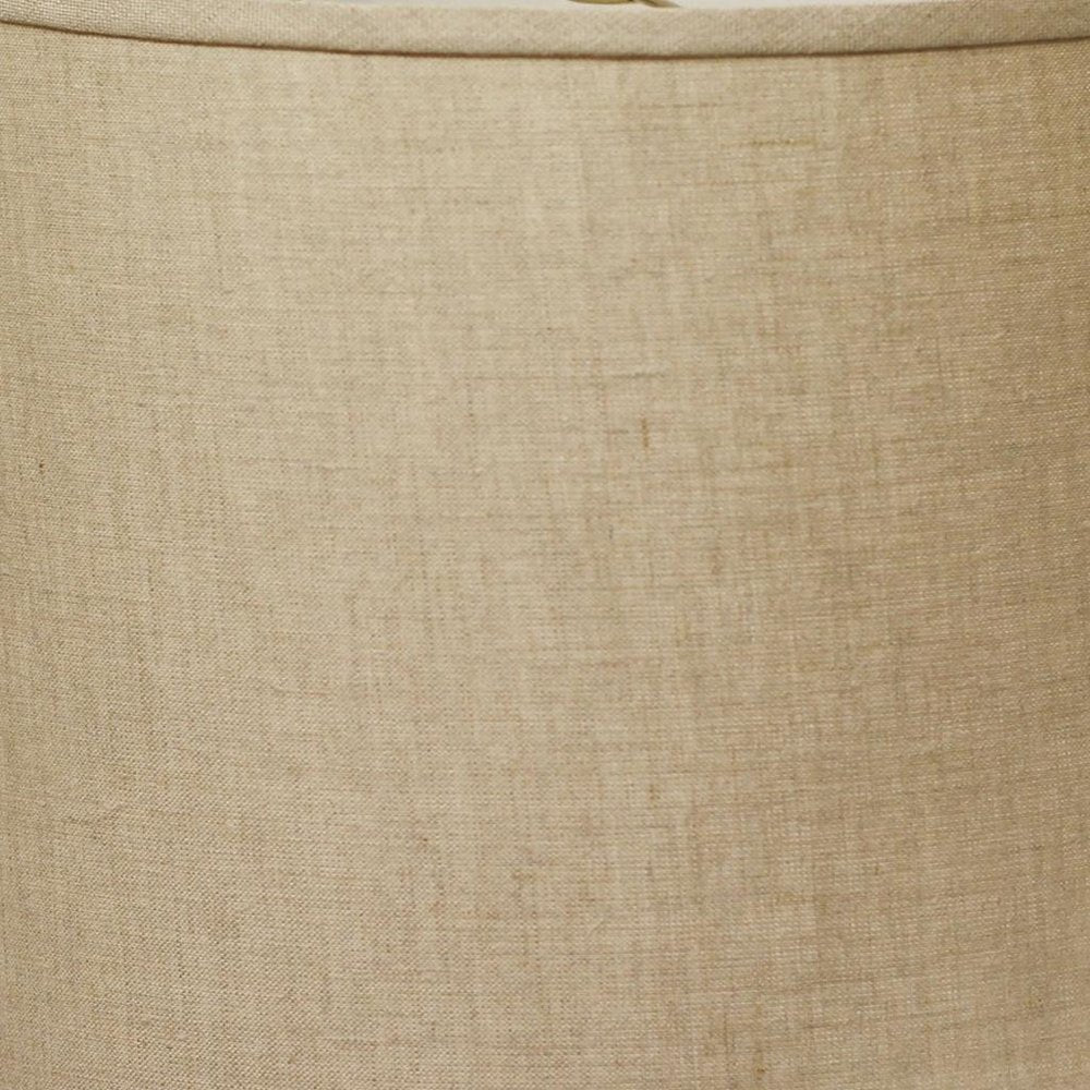 Dark Brown Linen Drum Lamp Shade