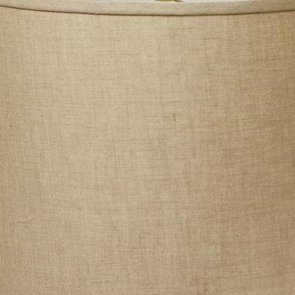 Dark Brown Linen Drum Lamp Shade