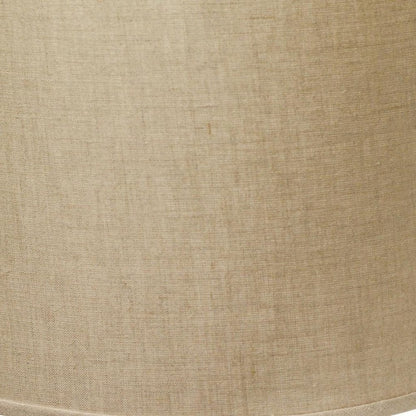 Dark Brown Linen Drum Lamp Shade