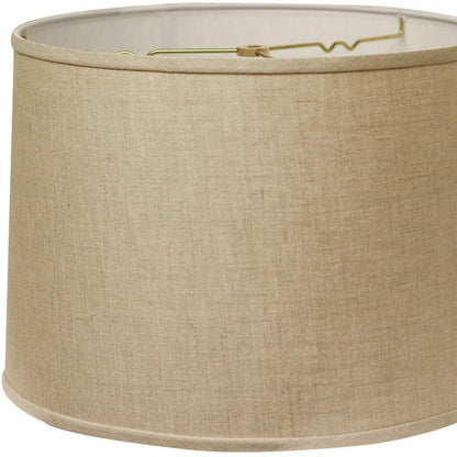 Dark Brown Linen Drum Lamp Shade