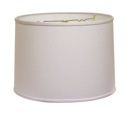 18" White Throwback Drum No Slub Lampshade