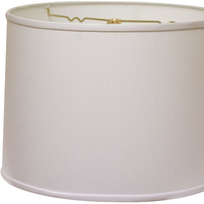 18" White Throwback Drum No Slub Lampshade