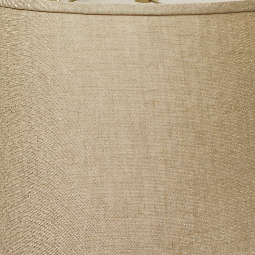 Dark Brown Linen Drum Lamp Shade