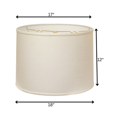 White Linen Drum Lamp Shade