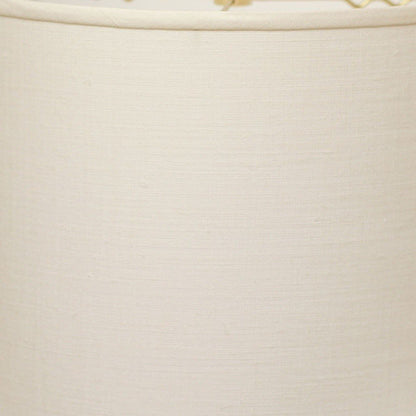 White Linen Drum Lamp Shade